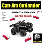 INSTRUKCJA SERWISOWA CAN AM OUTLANDER 650 570 850 1000R 2018r j.POLSKI