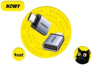 Ugreen US270 Adapter USB-C wtyk / USB-A 3.0 gniazdo [4 szt] [Szary]