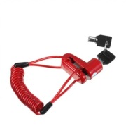 Kłódka do motocyklu roweru skutera hulajnogi z linką nowa