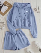 Komplet (bluza z kapturem + szorty)