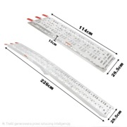 Rampa motocyklowa najazd 340KG Mocny Solidny 2,2 metra składany aluminiowy