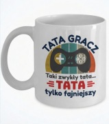 Prezent na dzien ojca kubek dla taty gracza fana gier 