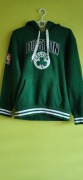 Bluza  koszykarska Boston Celtic z kapturem i kieszeniami NBA Logo 