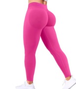 Bezszwowe spodnie damskie do jogi z wysoką talią fitness