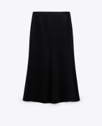 Zara Czarna Midi/Maxi Rozkloszowana Spódnica Rozmiar S 36