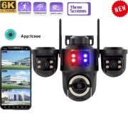 Kamera ICsee 15MP 3 obiektywy IP66 Obrotowa WiFi/RJ45