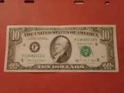 USA 10 DOLARÓW SERIA 1988A BANK OF ATLANTA F-6