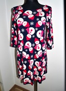 19* george Świąteczna sukienka tunika w Bałwanki S/M