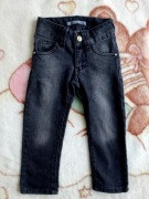 Szare spodnie jeansowe Terranova 86 - 92 w gwiazdki jeansy jak nowe