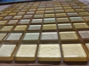 Mozaika szklana 30x30cm kolor złoty metalik mix