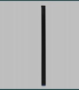 Słupki ogrodzeniowe 100x100x2000 czarne 9szt