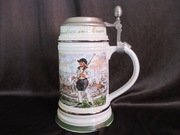 VINTAGE PORCELANOWY KOLEKCJONERSKI  KUFEL SAKSONIA NIEMCY 