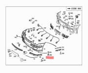 Regulator wysokości derzaka W203 Mercedes 