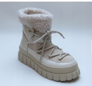 Śniegowce beżowe firmy Ulmani, rozmiar 36