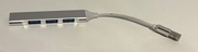 HUB USB 3,0 / 4X USB 3,0 METALOWY SREBRNY BIAŁY KABEL