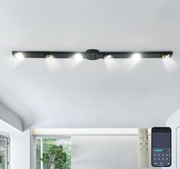 Lampa sufitowa LED GEADI 120 cm 6 punktów ściemnialna czarna