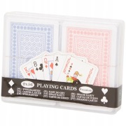 Karty premium do gry papierowe 2 talie 2 x 56 szt, w praktycznym etui