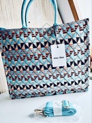 Torba shopper Alex Max niebieska nowa włoska ekskluzywna mieści A4