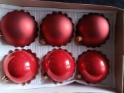 Bombki choinkowe szklane 8 cm.