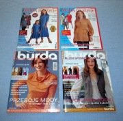 Moda na szycie x 2 + Burda bluzki, spodnie, spódnice x 2 wykroje