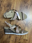 Sandały na średnim koturnie buty koturny sandałki buciki Gina Benotti 40