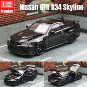 Nissan Skyline GTR R34 1:32 Model Samochodu Diecast Światło Dźwięk