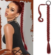 Dopinka do włosów z gumką do włosów, 76 cm kolor miedziany