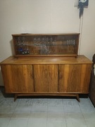 Kredens PRL z nadstawką stara komoda 