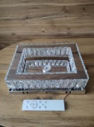 Kryształowa lampa sufitowa ściemniana z pilotem 