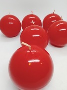 Świeczki kuliste czerwone 