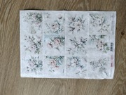 Papier ryżowy R2606, kwiaty róże A4