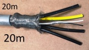 PRZEWÓD 4X10 EKRANOWANY 4X 10mm2 + 2X 1mm2 20m LINKA KABEL FALOWNIKA Lenze