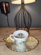 Świeczka zapachowa z naturalnego wosku sojowego w porcelanie retro