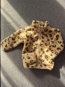 Primark bluza ciepła kurtka misiu sherpa brązowa panterka 80