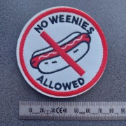 Naszywka Morale Patch:  NO WEENIES ALLOWED (mocowanie na rzep)