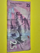 B01 Banknot Seszele 25 Rupii  2016