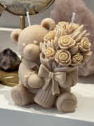 Duża Świeca  sojowa naturalna zapachowa śliczny miś