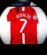 (S) CRISTIANO 7 MAN UNITED 07/08 FINAŁ LIGA MISTRZÓW Nowa Czerwona Koszulka