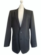 Marynarka Hugo Boss 100 % wełna, ciemno-szary melanż, L