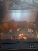 Kominek elektryczny,  wenge 