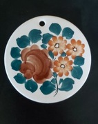 Kolekcjonerska okrągła deska Fajans WŁOCŁAWEK -lata 70-te. Sygn