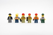 6 Figurek kolejarzy z Lego 60198 Cargo Train
