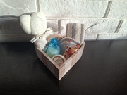 Zestaw do mycia. Zestaw do kąpieli. Lusterko, Ręcznik, Sól do kąpieli, krem