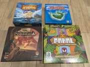 Kahuna, Imperium w 8 minut, Papierowe Podziemia, Pakal - gry planszowe