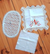 białe świąteczne serwety serwetki na boże narodzenie zestaw serwetek