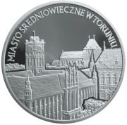 Srebrna moneta 20zł TORUŃ - 0,84 oz uncji Ag 999. Czytaj opis