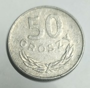 Moneta 50 groszy  1977 rok nie czyszczona 