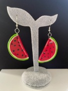 Kolczyki ręcznie robione masa Fimo arbuzy