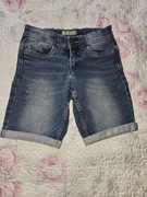 Spodenki chłopięce krótkie jeansy 128
