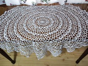 Koronkowy obrus śr.120